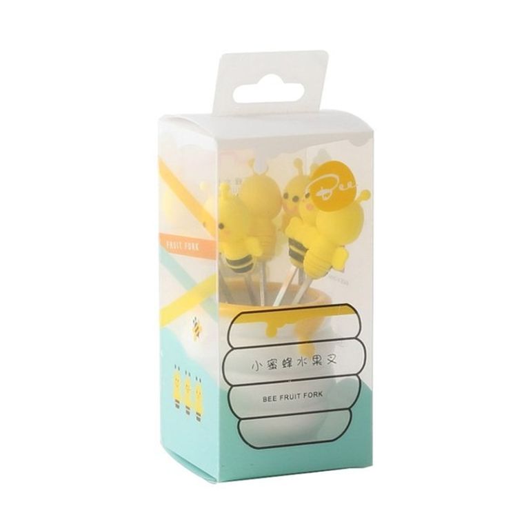 Widelczyki do koreczków, pszczółki, 6 szt.