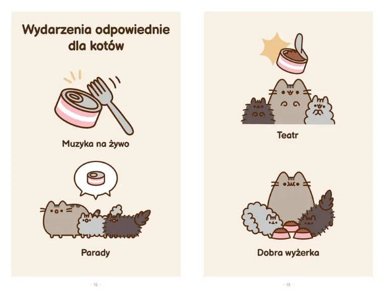 Wiele żyć kotki Pusheen