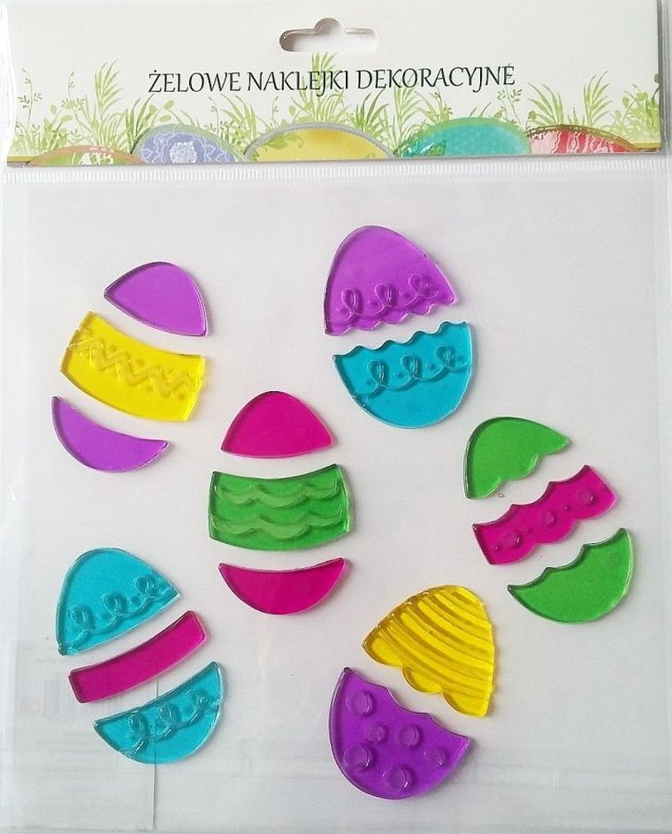 Wielkanoc, naklejki dekoracyjne żelowe