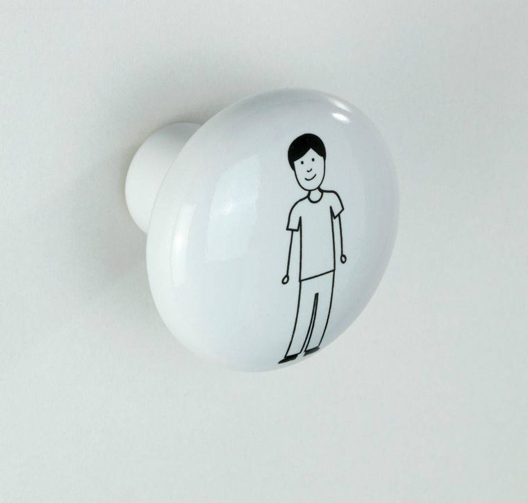 Wieszak łazienkowy arles man, 6 cm