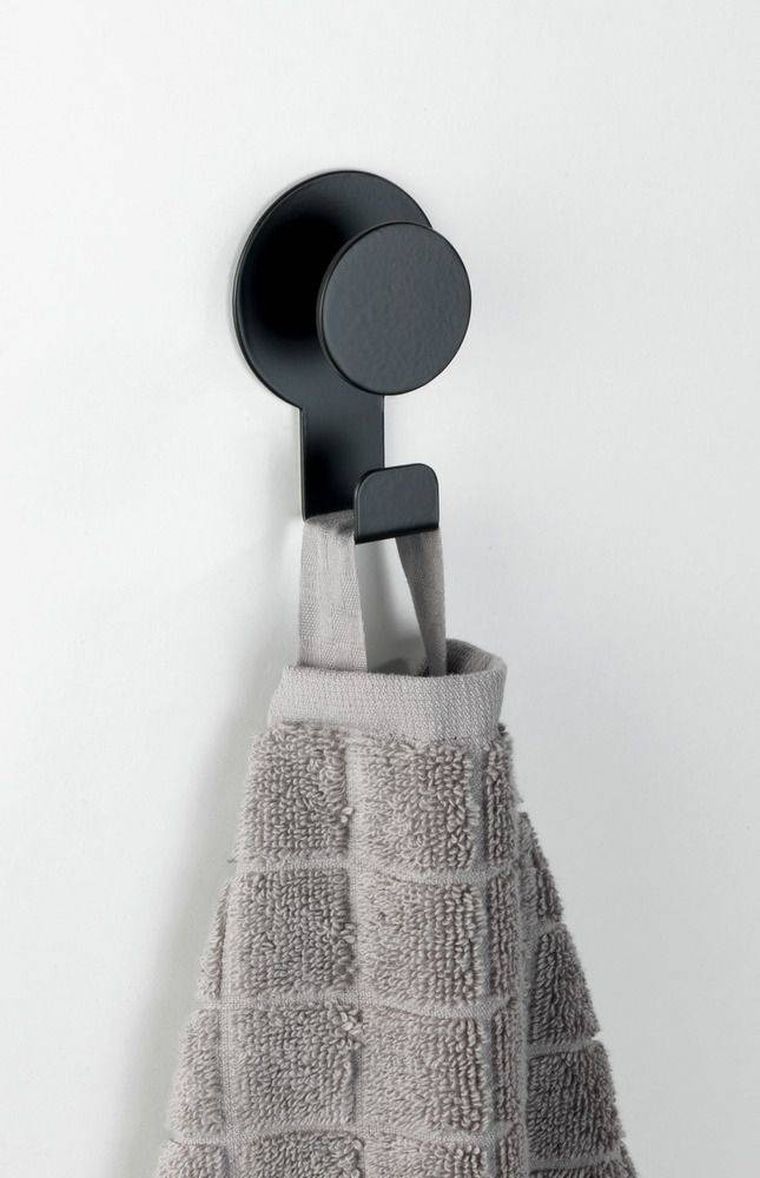 Wieszak łazienkowy, blandas, czarny mat