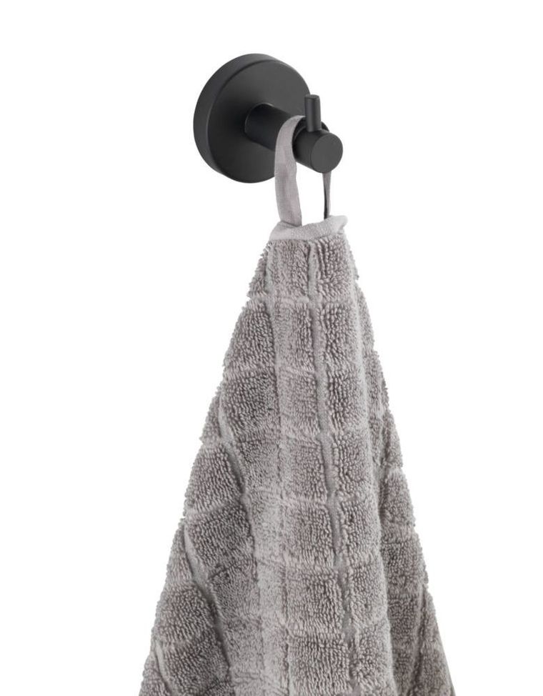 Wieszak na ręczniki, pojedynczy, Bosio, czarny