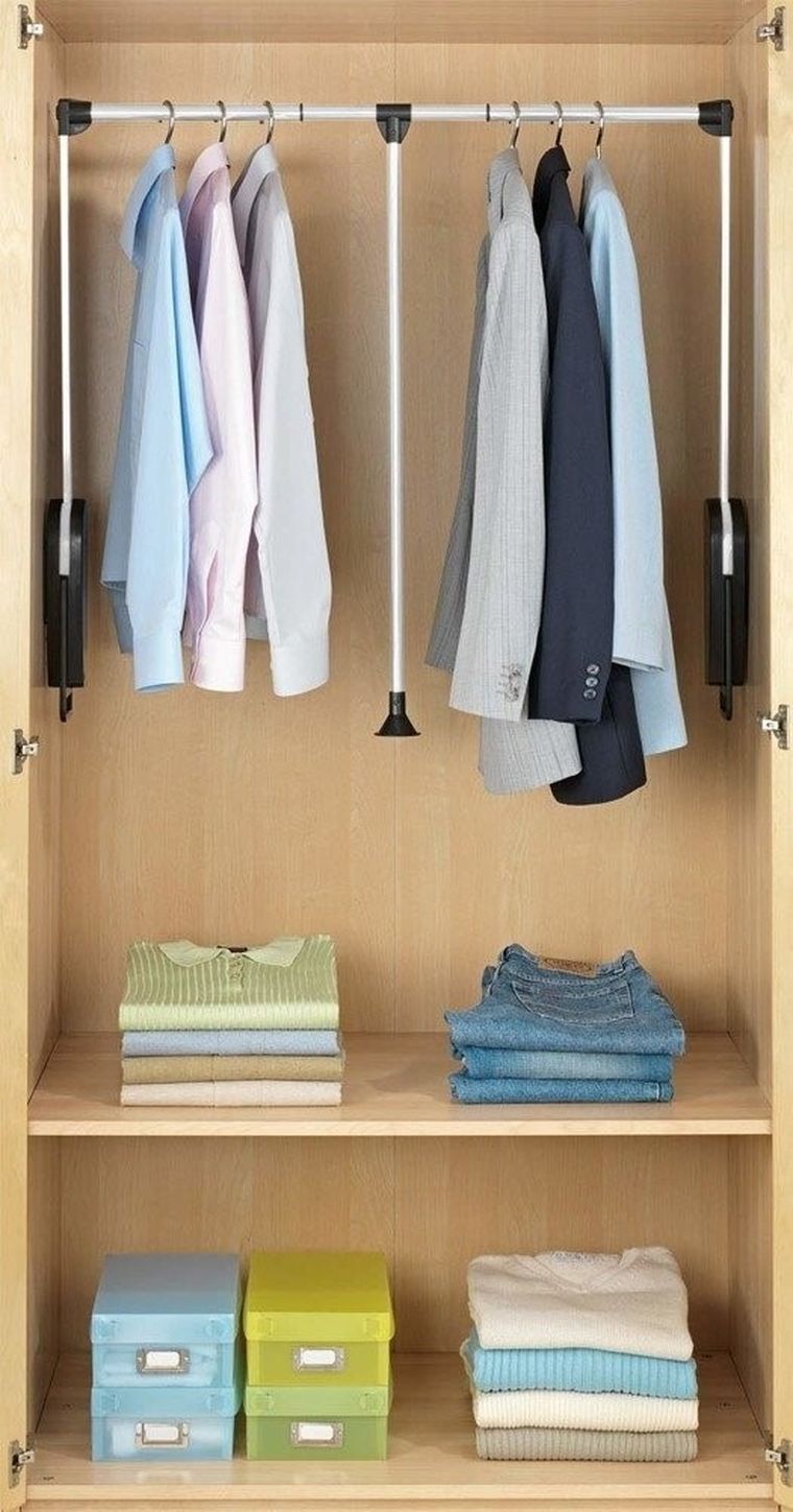 Wieszak na ubrania z teleskopowym drążkiem, 87-130 cm