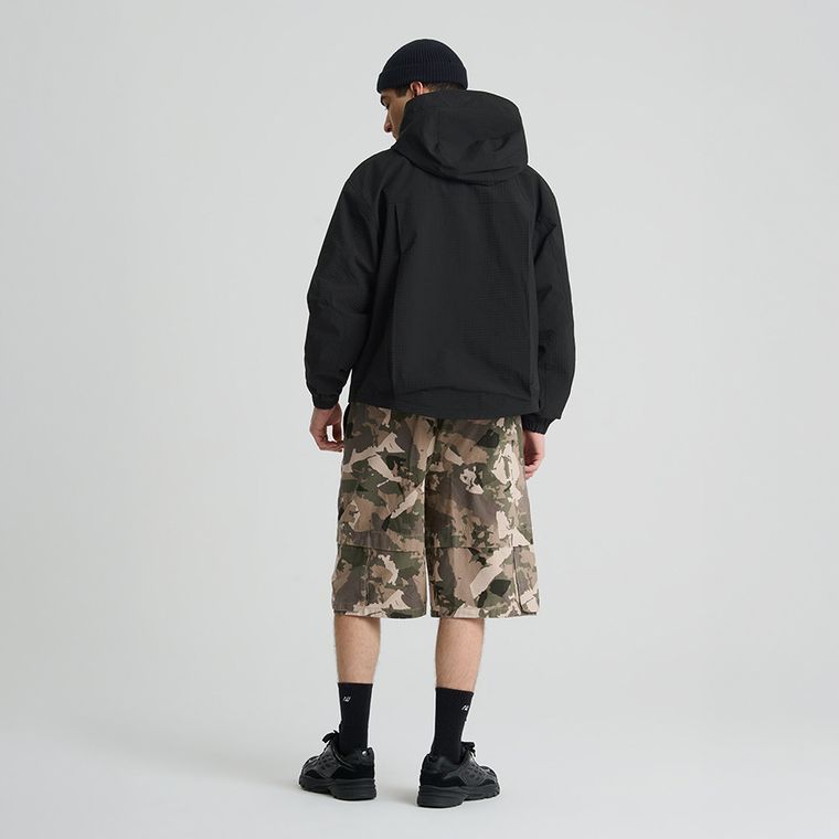 Wodoodporna kurtka anorak z kapturem o kroju boxy NOWEAR