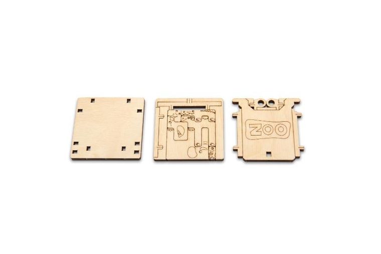 Wooden.City, ZOO, drewniane puzzle 3D