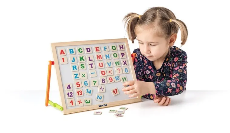 Woodyland, dwustronna tablica magnetyczna z alfabetem