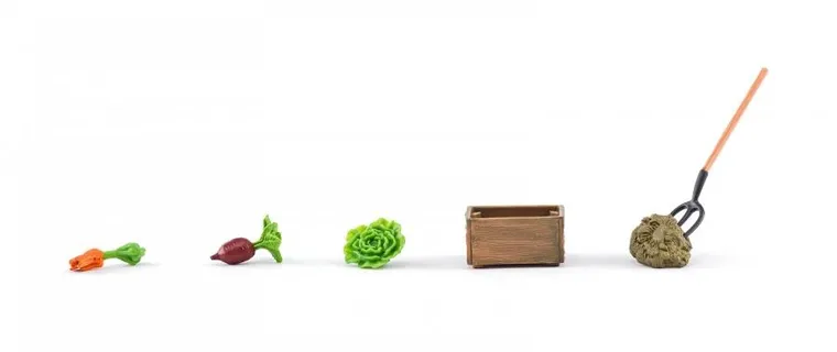 Woodyland, farma, zestaw zwierząt domowych, figurki, 48 elementów