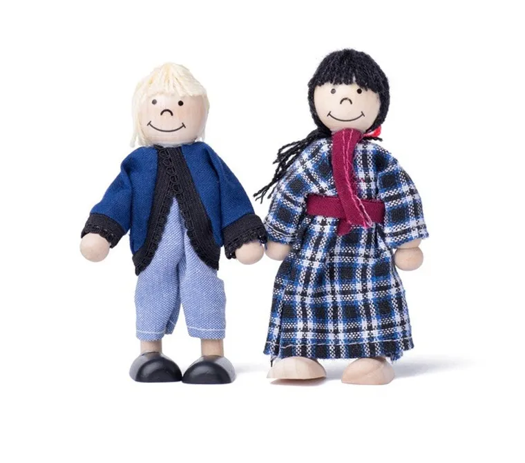 Woodyland, mały drewniany domek z akcesoriami