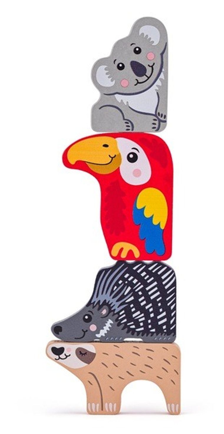 Woodyland, układanka drewniana, zwierzęta