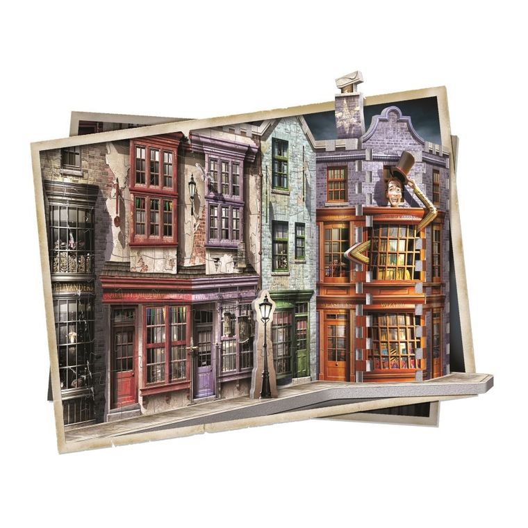 Wrebbit, Harry Potter, Diagonal Alley, puzzle 3D, 450 elementów