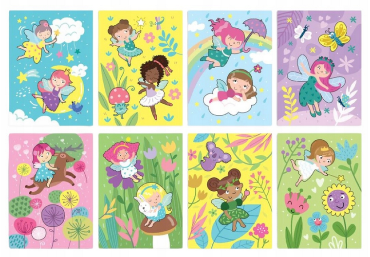 Wróżki. Malowanka wodna z markerem