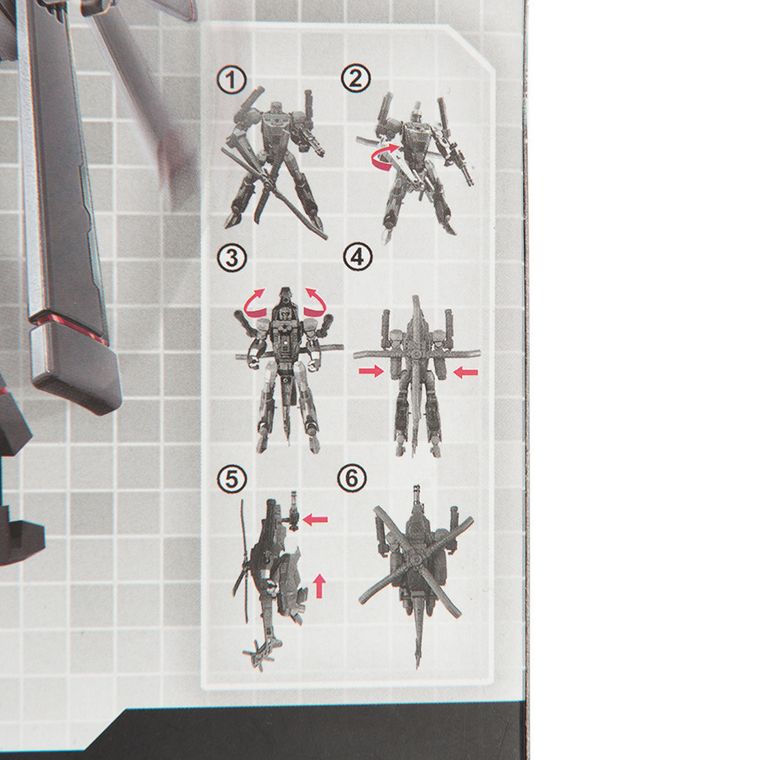 X-Warrior, helikopter, robot transformujący, szary