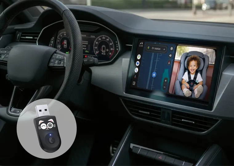 Xblitz, Coco, bezprzewodowy adapter carplay z funkcją niani elektronicznej