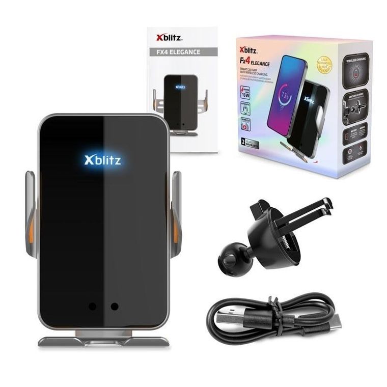 Xblitz, FX4, automatyczny uchwyt samochodowy z ładowaniem