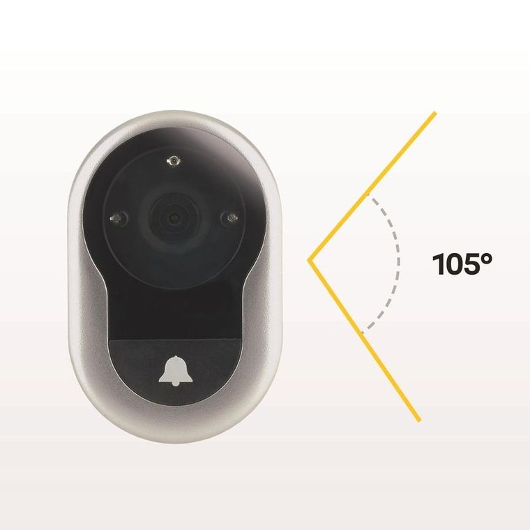 Yale, elektroniczny wizjer drzwiowy, 4500 Digital Door Viewer 4"