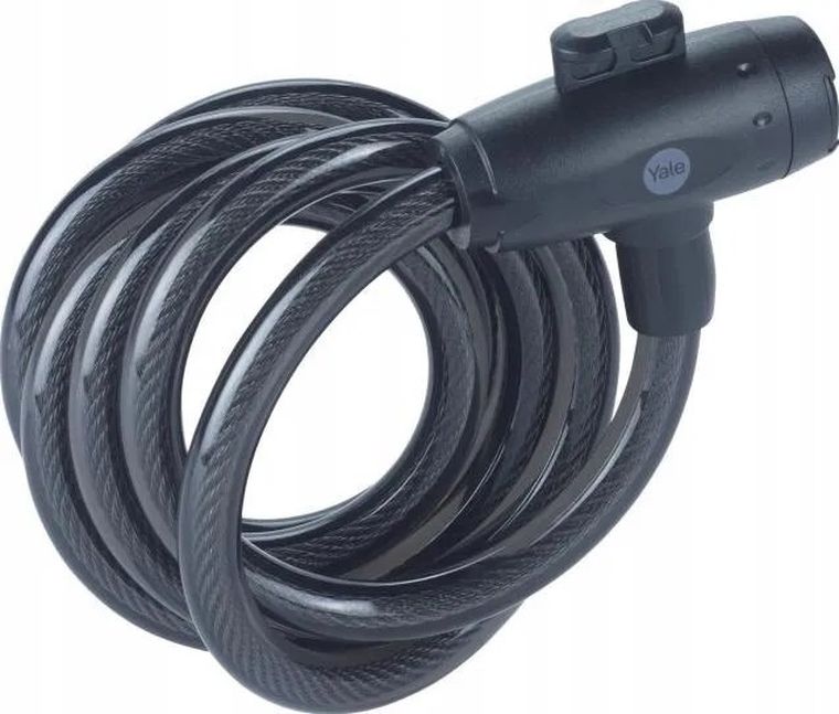 Yale, Essential Security Keyed Cable Lock, linka rowerowa stalowa na klucz, 12-2000 mm