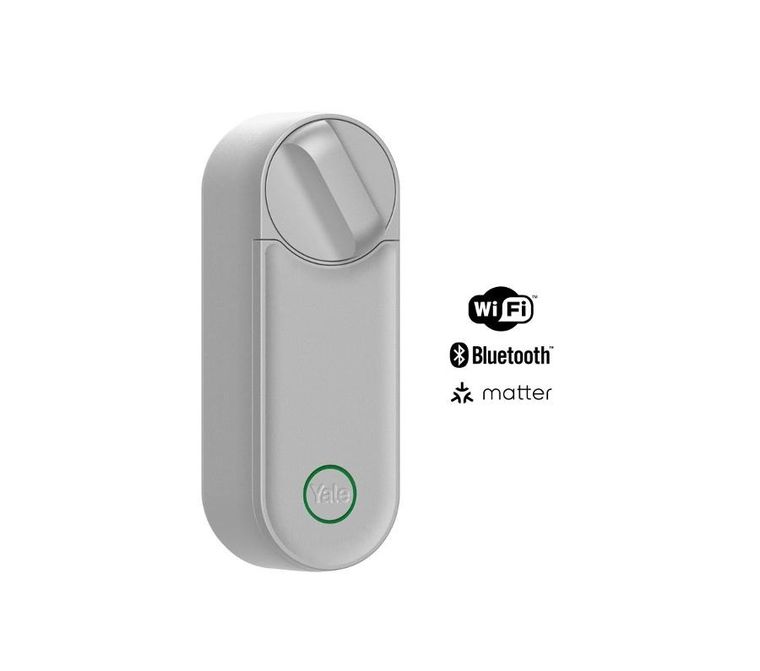 Yale, inteligentny zamek do drzwi, Linus Smart Lock L2, EFIGS, Silver