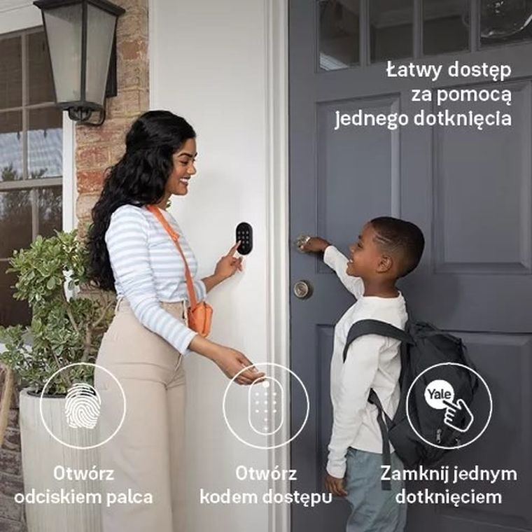 Yale, klawiatura do inteligentnego zamka z czytnikiem linii papilarnych, Linus Smart Keypad 2