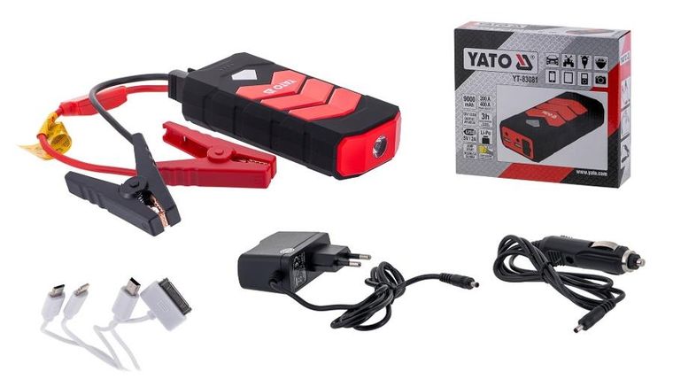 Yato, powerbank z funkcją rozruchu, 9000mAh