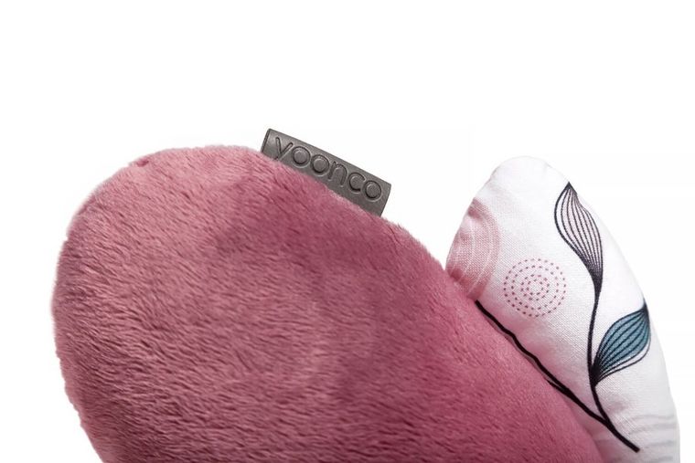 Yoonco, Flower, Ptaszek, poduszka dziecięca, mini, róż