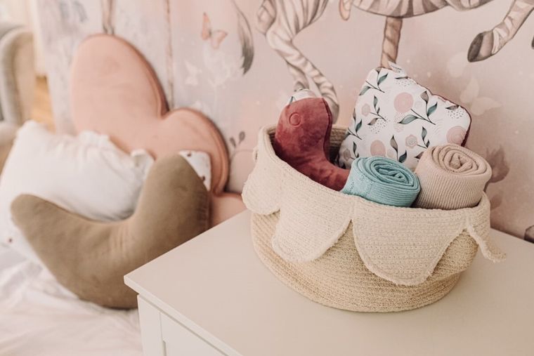 Yoonco, Ptaszki, kocyk bambusowy, beż, 90-90 cm