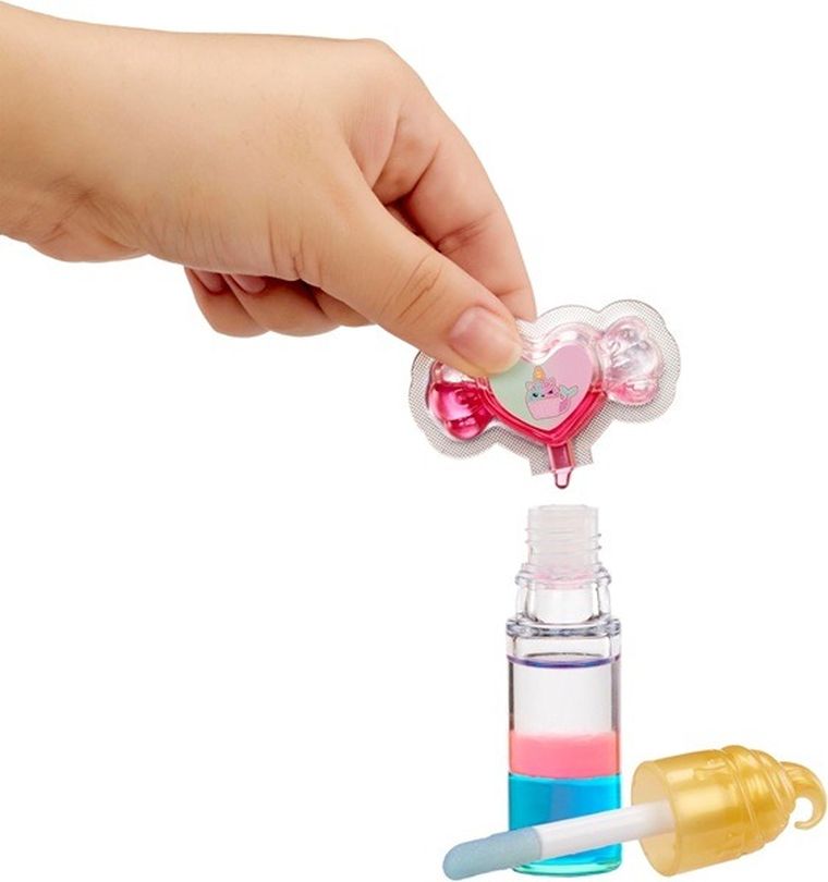 Yummiland, Lip Gloss Mystery Color, laleczka + pachnący błyszczyk DIY do ust