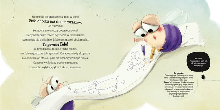 Z muchą na luzie ćwiczymy buzie, czyli zabawy logopedyczne dla dzieci