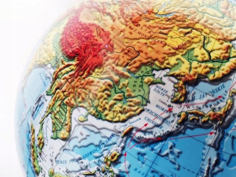 Zachem, globus fizyczny 3D, podświetlany, średnica 25 cm