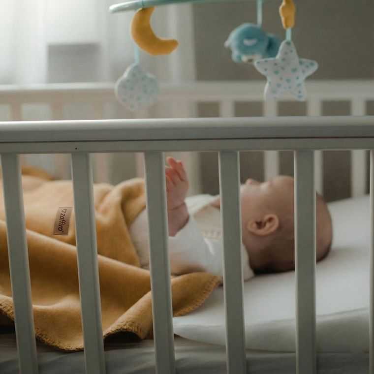 Zaffiro, Oslo, koc bawełniany, mustard, 75-100 cm