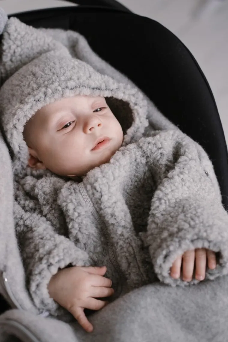 Zaffiro, Sierra, śpiworek wełniany, grey, 0-18 m