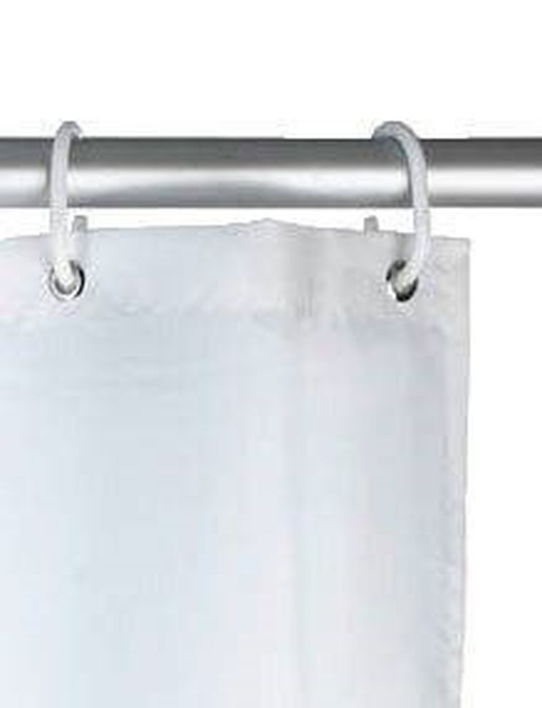 Zasłona prysznicowa, biały, 180-200 cm