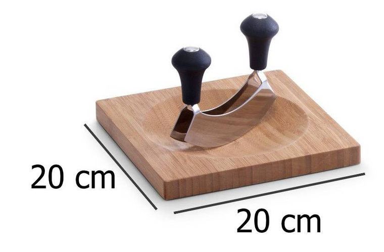 Zeller, bambusowa deska do krojenia ziół + szatkownica