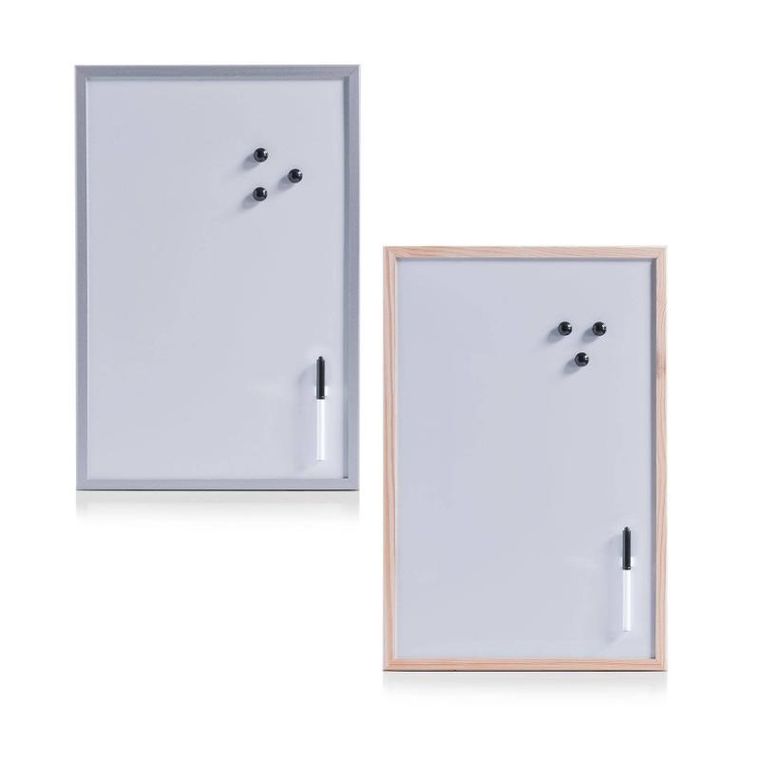 Zeller, biała tablica magnetyczna z pisakiem, 40-60 cm