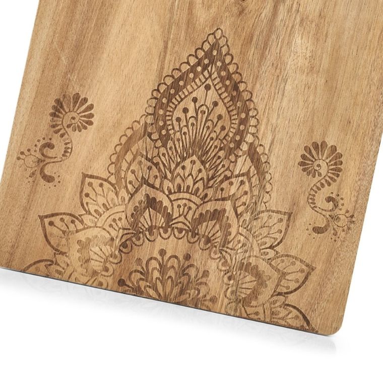 Zeller, deska kuchenna z nadrukiem, 40-29 cm, drewno akacjowe