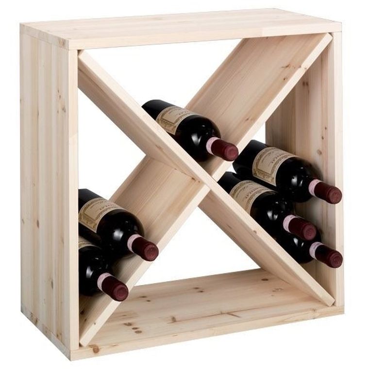 Zeller, drewniany stojak na wino, 24 butelek