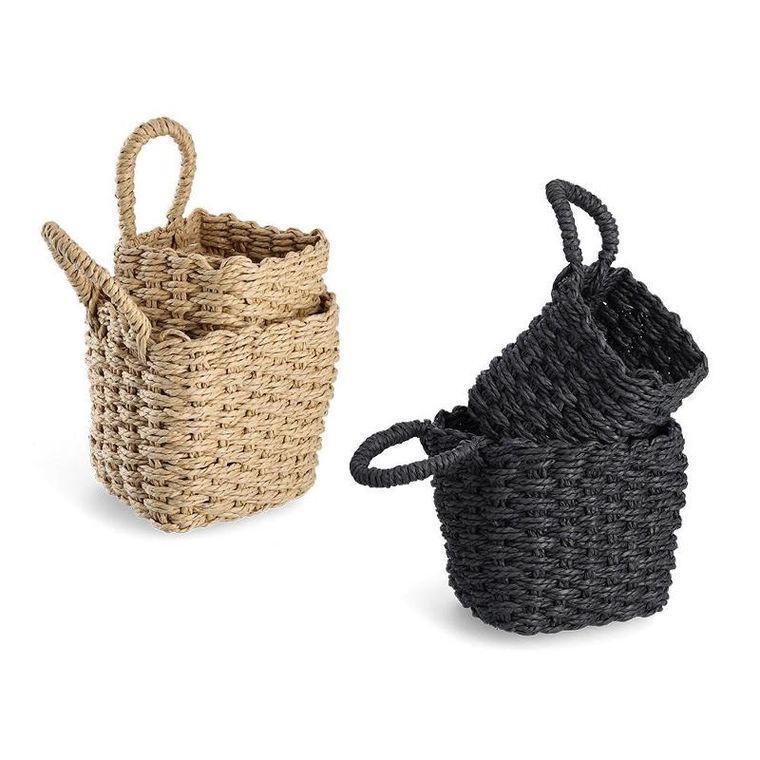 Zeller, koszyki do przechowywania z uchwytem, plecionka papierowa, 2 szt.