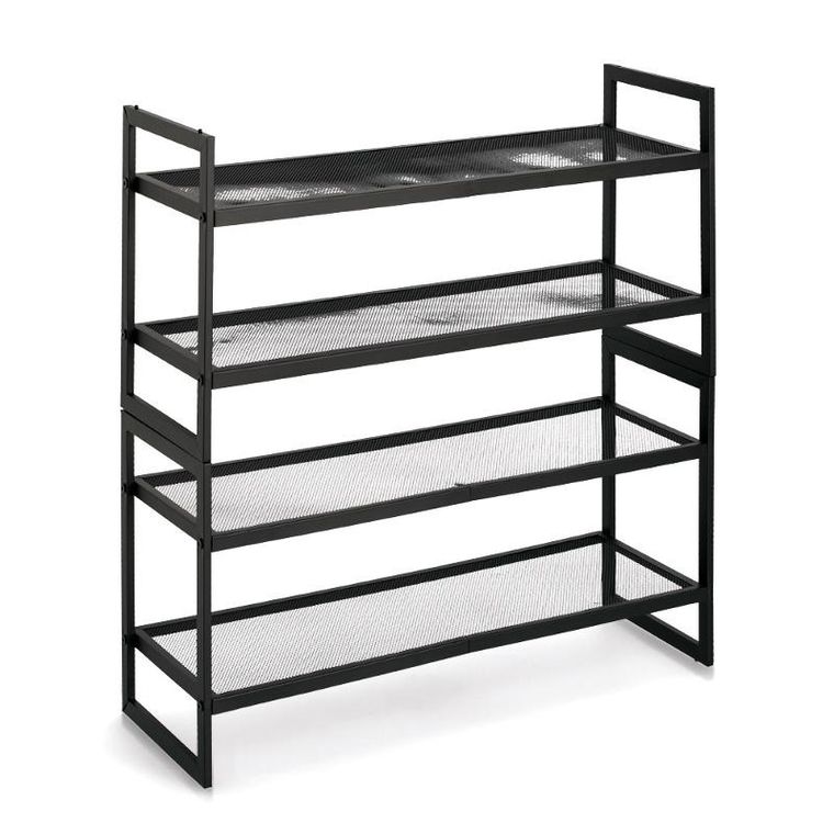 Zeller, metalowa półka na buty, nordic space, 70-36-24 cm