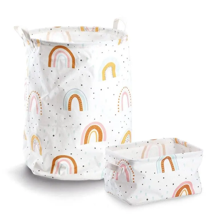 Zeller, płócienny koszyk, 28-21-16 cm