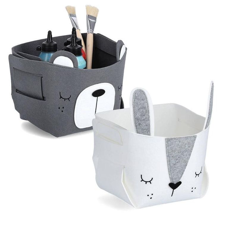 Zeller, pojemnik na zabawki z filcu, dekoracyjny