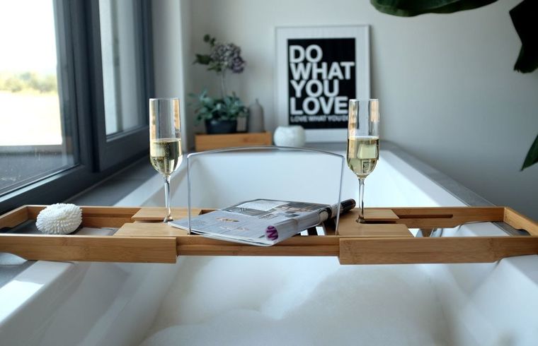 Zeller, półka łazienkowa na wannę, 100% bambus