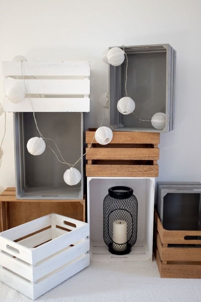 Zeller, skrzynia do przechowywania, Vintage White, drewniana, biała, 39-29-21 cm