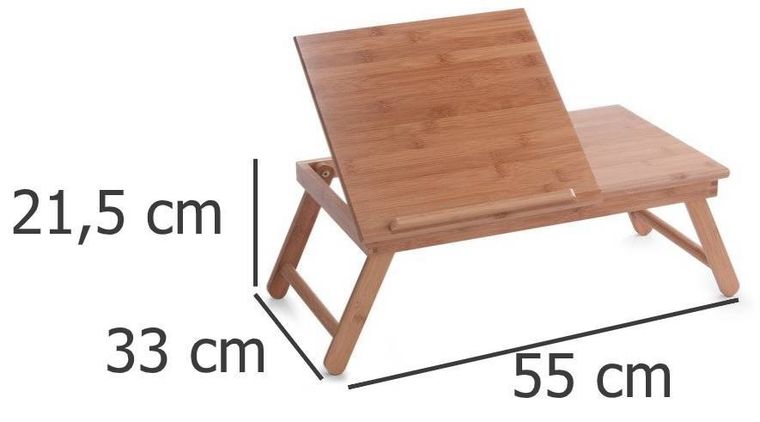 Zeller, stolik śniadaniowy, podstawka pod książkę, 55-33 cm