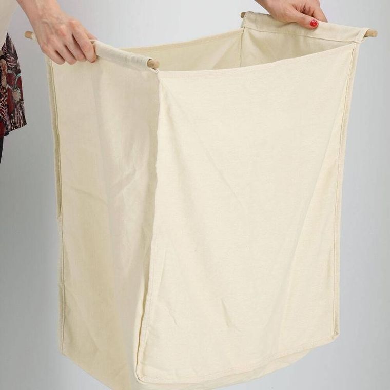 Zeller, zamykany kosz na pranie, bambusowy, 53,5-33-61 cm