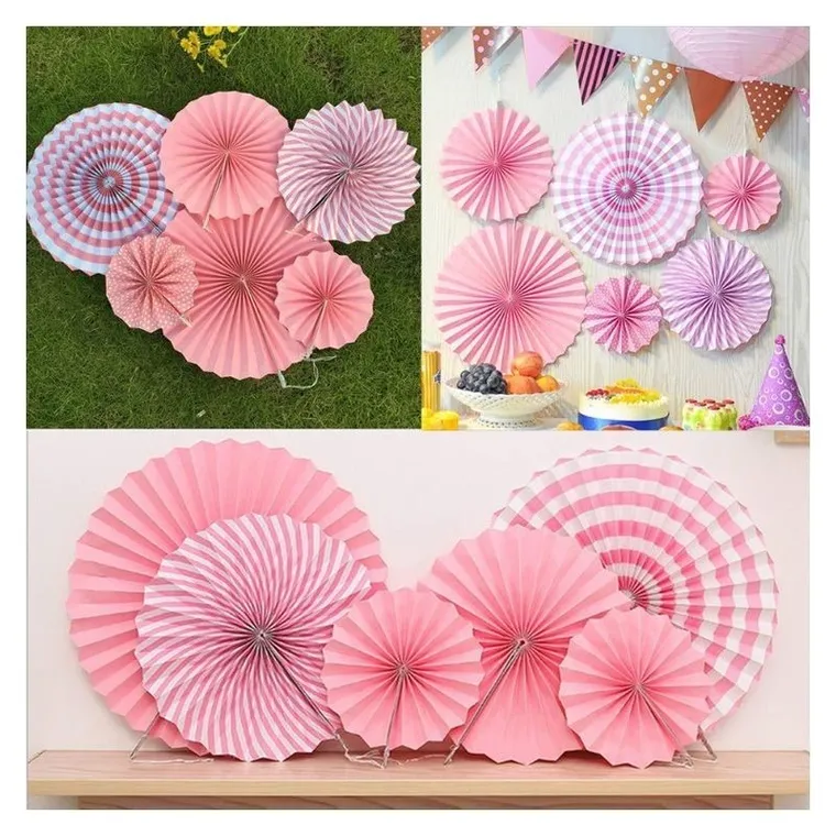 Zestaw balonów urodzinowych na roczek dla dziewczynki, różowy