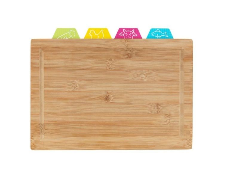 Zestaw desek do krojenia Bella, 4 blaty do ryb/mięsa/wołowiny/warzyw