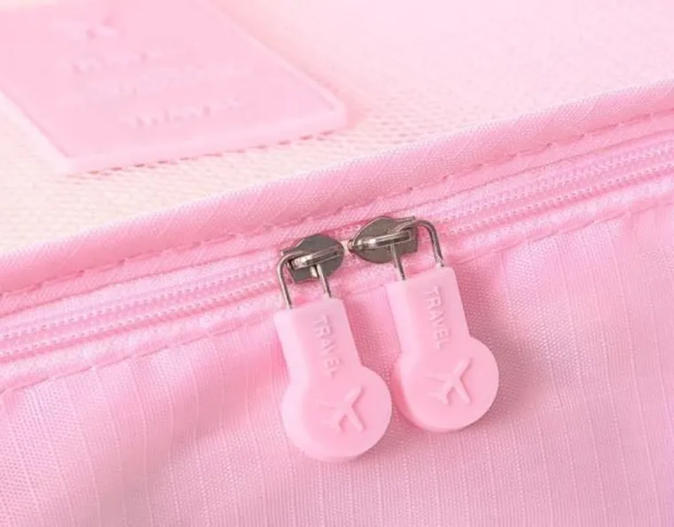 Zestaw organizerów podróżnych do walizki i szafy, ciemnoniebieski, 6 szt.