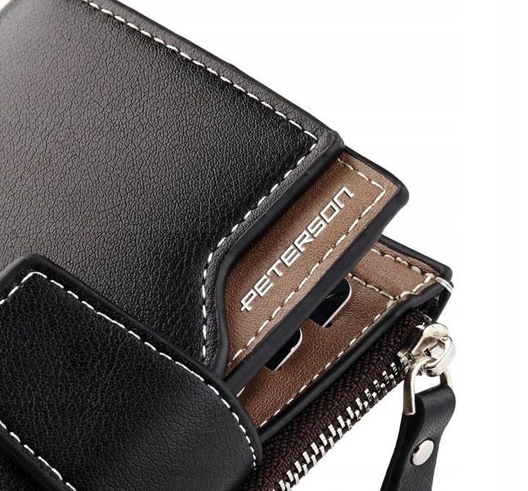 Zestaw prezentowy: Portfel, skóra ekologiczna, Woda perfumowana, Velvet, Peterson