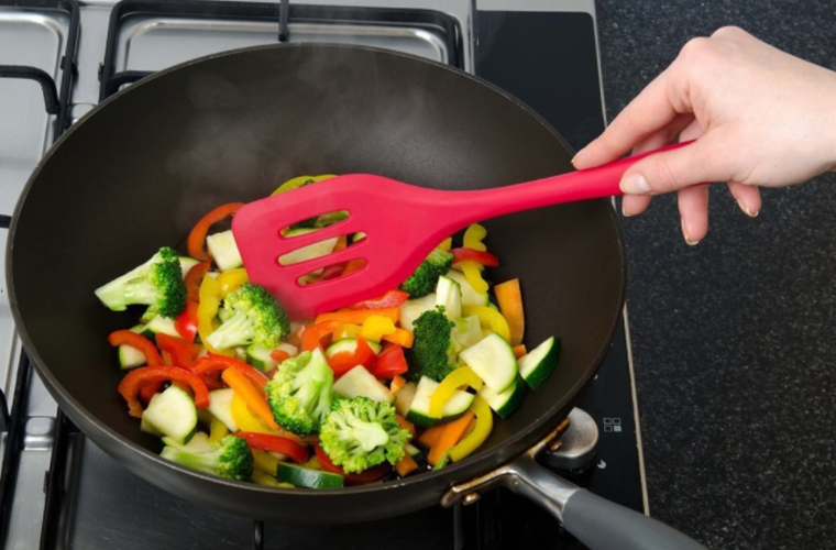 Zestaw przyborów kuchennych, 5 elementów, czerwony