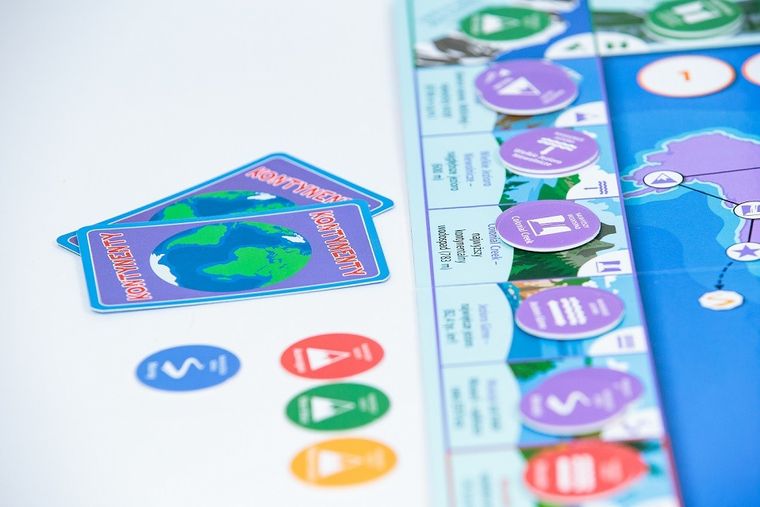Zielona Sowa, Kontynenty, gra edukacyjna