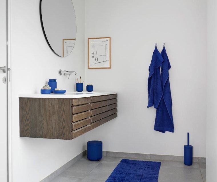 Zone Denmark, haczyki ścienne, magnetyczne, niebieskie, 2 szt.